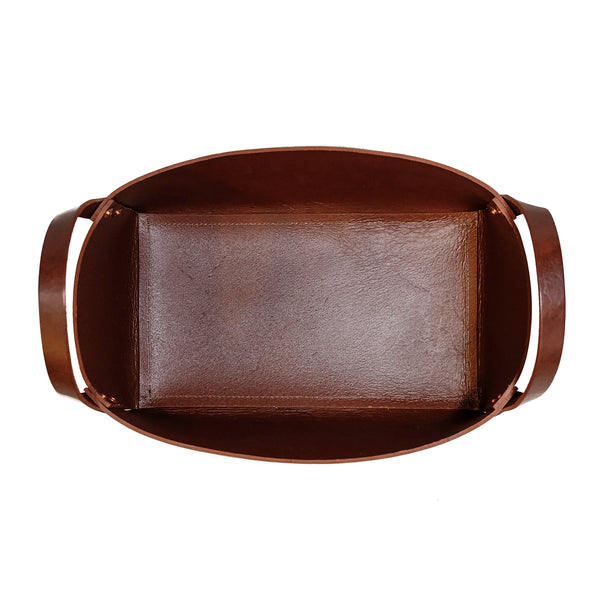 LEATHER BASKET