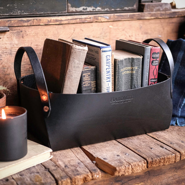 LEATHER BASKET