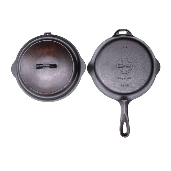 GRISWOLD - #5 Skillet with Hinged Lid