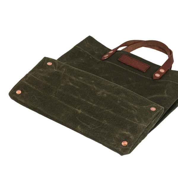 WAXED CANVAS GROCERY TOTE